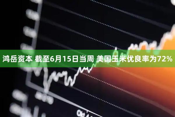鸿岳资本 截至6月15日当周 美国玉米优良率为72%
